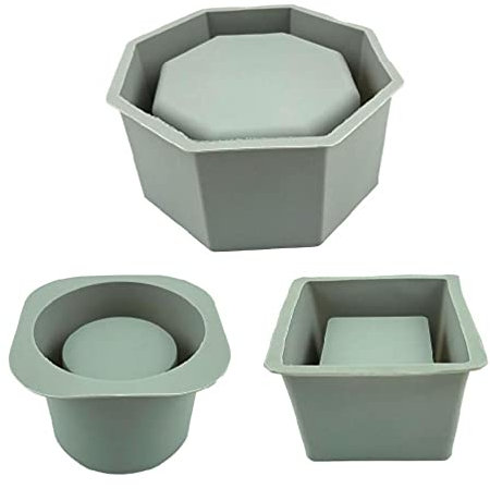 Großer Blumentopf Silikonform Diy Sukkulenten Beton Blumentopf Vase Gips Zementform Tonform Kerzenhalterform Silikon Blumentopfformen für Harz