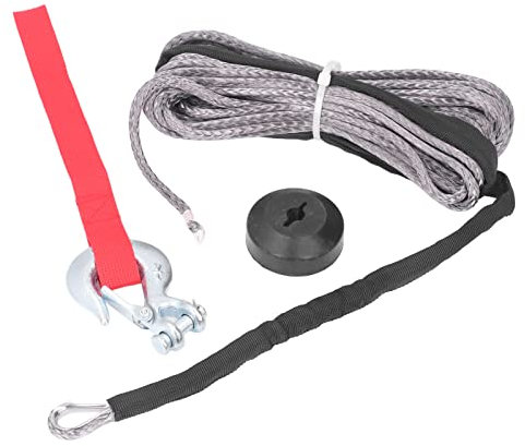 Kit fune per verricello, gancio per imbracatura con forcella antiruggine per la manutenzione