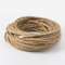 Vecys LED Lighting Cable Textil Vintage Trenzado de Cuerda de Cáñamo 20M,3 Núcleos,0,75 mm² para Colgar Lámparas, Accesorios de Lámpara