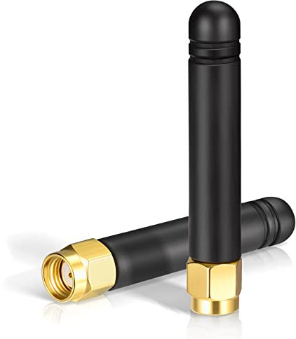 Bingfu Antenne WiFi Mini Bi-Bande 2.4GHz 5GHz 5.8GHz 2dBi MIMO RP-SMA Mâle pour Routeur WiFi Carte Réseau sans Fil Caméra IP Sécurité Adaptateur USB Moniteur de Surveillance Vidéo,2 Paquets