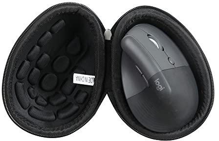 Hermitshell Hard Travel Case for Logitech Lift Vertical Ergonomic Mouse (Black)