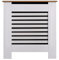 AVC Designs Kensington Radiator Cover Small Horizontal Cabinet White/Oak…