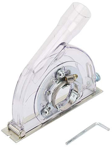 Cutting Dust Cover, Grinding Shroud Dust Collection Attachment for 100 125 150mm Angle Grinder 4 to 5in and 115 125mm Saw Disc, for Dry Hanging Marble, Floor, Concrete Cutting