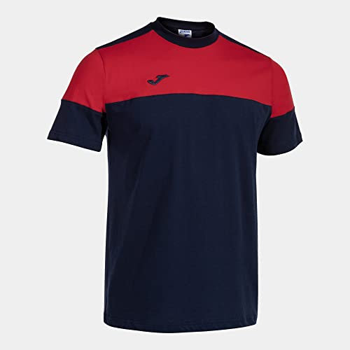 Joma Kurzarmshirt Mann Crew V Marineblau rot