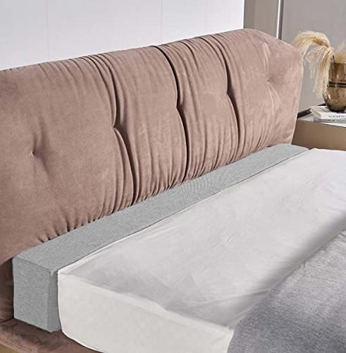 Cuscino per Ponte Letto Monbaer, Dimensioni Personalizzate, Imbottitura in Schiuma per Ponte Materasso, Cuscino per Testata Lungo, Schienale per Chiudere lo Spazio tra Materasso e Testata o Parete