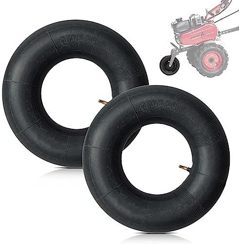 Nizirioo Camera d Aria Carriola: 2 Pz 4.10/3.50-6 Ruota per Carriola, Camera d Aria per Carrello, Pneumatici Piegati della Valvola dell'Aria per la Ruota per Carriole Falciatrici Trattori