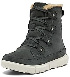 Sorel Women's Explorer Next Joan Waterproof Boots, Grill, Fawn, 39.5 EU