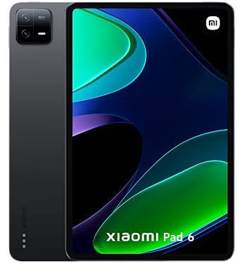 Xiaomi Pad 6 128GB Nero, Grande Schermo 11, Audio Stereo Dolby Vision e Dolby Atmos, Processore Snapdragon 870, Fino a 16h di video continuo, Ricarica Rapida 33W con Caricatore Incluso