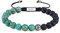 GAVU Afrikanisches Türkis Onyx Perlen Armband Halbedelsteine mit Yin Yang Charm für Männer