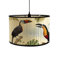 FANSU Abat-Jour en Bambou Classique Moderne Tambour Abat-jour, Remplacement Abat, Jour Fait à la Main, pour Lampe de Table, Suspension, Lampe de Chevet, Lampadaire (oiseau beige,30x20cm)