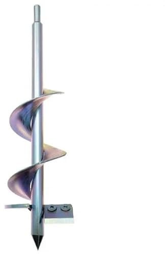Brumar Trivella da Giardino Elica per Trapano mm 80x305 - Made in Italy - Acciao Zincato Vomere intercambiabile