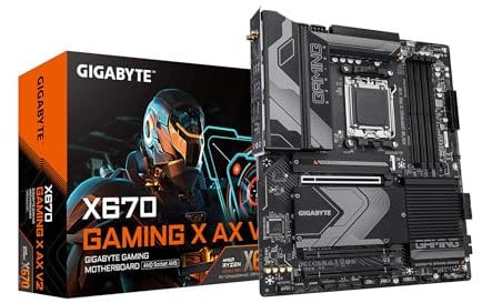 Gigabyte Ultra Durable X670 Gaming X AX V2 Gaming Desktop Motherboard - AMD X670 Chipset - Socket AM5 - ATX - 5-Year Warranty