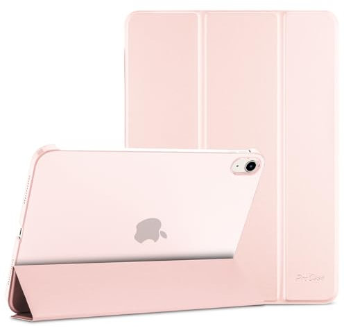 ProCase Hülle für iPad 10. Generation 10,9 2022/ iPad 11 (A16) 11 2025 Case Leicht Dünn Hart Schutzhülle Smart Folio Cover Hülle -Leicht Rosa