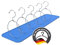HOHAGE® Warenring & Schlüsselring groß 120mm m. Haken (5 Stk.) - vielseitiger Metallring mit einfachem Verschluss - langlebige Metallringe zum Öffnen für vielseitige Einsatzzwecke