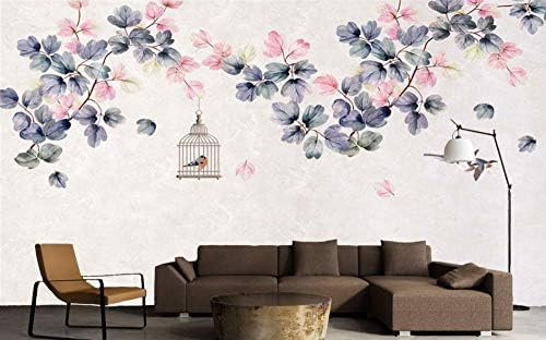 Fototapete Landschaft Blume Und Vogel Tapete 3D Foto Bild Dekoration Wandbild Dekoration Schlafzimmer Tapeten Wohnkultur Fototapete 3D Effekt Wohnzimmer Schlafzimmer Kinderzimmer-200cm×140cm