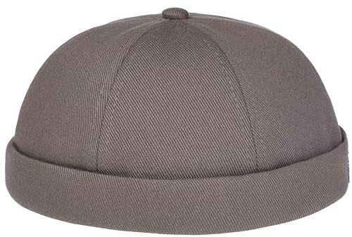 Enter the Complex® Docker Cap, Herren und Damen, 100% Baumwolle, Hafenmütze, Docker Mütze, Größenverstellbar mit Klettverschluss, Grau