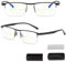 MJMLUCK Libiyi Intelligente Zoom Lesebrille, Smart Glasses Dual-Focus Gleitsichtbrille von Dotmalls, Intelligente Gleitsichtbrille Damen und Herren Zoom Brille mit Brille Box (Black 300)