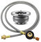 Reykentu Outdoor Stove Gas Adapter Split Stove Converter Gas Tank Adaptor for Camping Cooking Picnic Camping Equipment