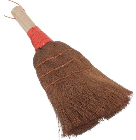 Healeved Palm Fiber Broom Desktop Dust Broom Household Cleaning Accessory for Home Restaurant Cleaning