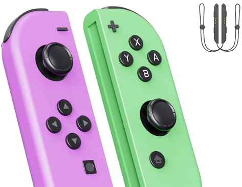 Shiptree Switch Controller, Wireless Controller kompatibel mit Switch/OLED/Lite, 6-Achsen-Joystick, unterstützt Wake-up-Funktion, mit ein Paar Switch-Handschlaufe