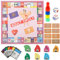 Adultopoly Brettspiel mit Gesprächskarten für Paare Couple Board Game Tragbar Paarspiele für Erwachsene Paarspiele Geeignet zum Reisen Mitnehmen die Gefühle Steigern