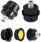 2 Pezzi Silenziatore Compressore Aria a Filetto, Silenziatore Compressore Aria, 3/8 Silenziatore Compressore Aria a Filetto, Silenziatore per Filtro Aria, per i Filtri dei Compressori D'aria