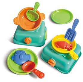 Hape Cocina de Arena – Juego para cocinar, Juguete de Playa, Juguete de Arena, a Partir de 18 Meses
