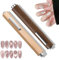 2 Pcs 3 In 1 Cat Eye Nail Magnet Multifunctional Cat Eye Gel Nail Polish Magnet Tool, Wood Powerful Magnetic Octagonal Mahogany Shell Protective Cover For Home Diy Salon Studio