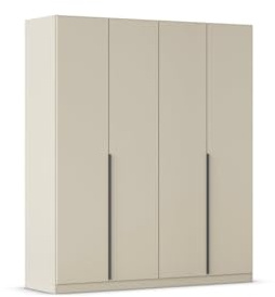 Rauch Möbel Alabama, Kleiderschrank, Farbe Beige, Breite 181 cm | Schrank, 4-türig, Zubehör Basic, für Schlafzimmer, Kinderzimmer, Garderobe, Flur