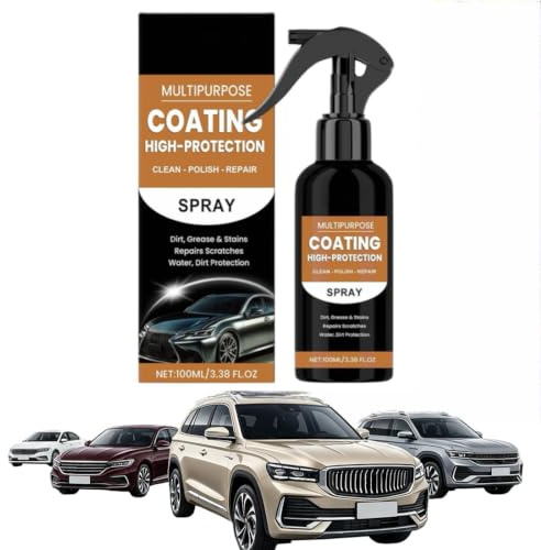Turbo Shine Nexa Spray, Nexa Turbo Shine Spray Auto, 3 in 1 High Protection Kratzerentferner & Politurspray, Autopolitur zum Kratzer herauspolieren auf der Lackoberfläche für Autoliebhaber
