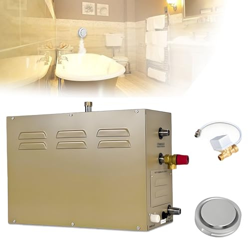 WTRYRN Generatore di Vapore autodrenante di Lusso, generatore di Vapore per Doccia, con Controllo Impermeabile e Scarico Automatico 77-131 ℉, per Ville, Appartamenti di Lusso, Hotel 3KW