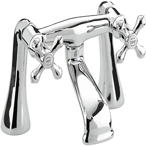 Bristan Colonial Traditional Bathroom Taps, Chrome Bath Filler tap | K BF C, Traditional design, Matching bathroom sink taps and shower available, Lifetime Cover