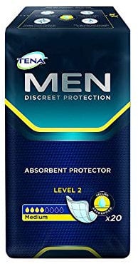 Tena for Men Absorbent Protectors - Level 2, (Eligible for VAT relief in the UK)