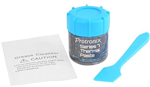 Protronix Series 7 Silver Thermal Paste High Performance Heatsink Compound for CPU GPU LED, 10g Tub with Applicator