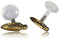 CHICNET Labret Lippen Piercing Bio Acryl Feder antik golden Brass Motiv Tragus 08 mm