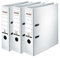 Falken 3er Pack PP-Color Kunststoff-Ordner. Made in Germany. 8 cm breit DIN A4 weiß Vegan
