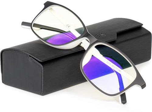 Prospek Blaulichtbrille, Lesemodell Arktis für Damen und Herren, Weiß/Schwarz, Einheitsgröße