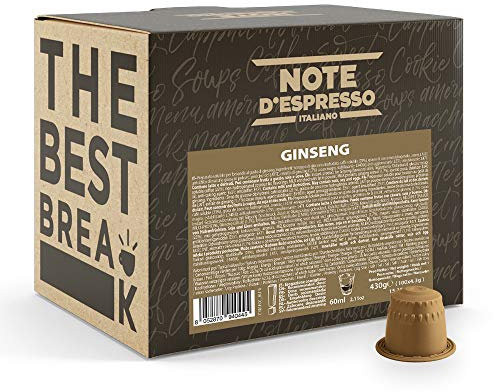 Note d'Espresso - Ginseng - Capsules Exclusivement Compatibles avec Machine NESPRESSO* - 100 x 4,3 g