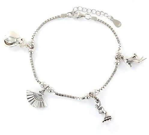 Eres lo mas mujer Pulseras Deportes, Aficiones, Fiestas, Plata (Bailaora Flamenco)