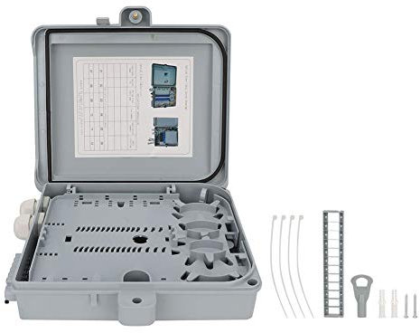 FTTH Fiber Optical Cable Terminal Box,waterproof Fiber Optic Distribution Enclosure,12 for optical adapter,insert optical splitter