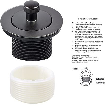 ORB Badewannen-Ablaufstopfen zum Heben und Drehen