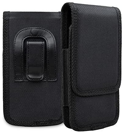 XiRRiX Handy Gürteltasche - 4XL 3.2 Gürtel Tasche kompatibel mit Apple iPhone iPhone 13/14 Pro Max Plus/kompatibel mit Google Pixel 6 7 Pro/Doro 8080 8100 - Smartphone Handytasche schwarz