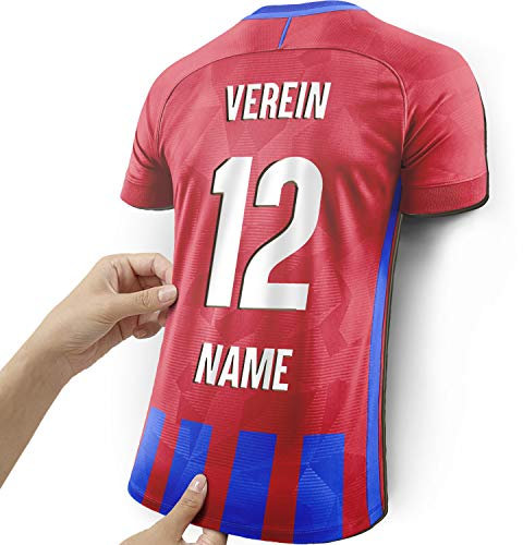 Elbeffekt Trikotlampe für Trabzonspor Fans aus Holz - personalisierbares Geschenk - schenke Dein individuellen Trabzonspor Fanartikel aus Echtholz