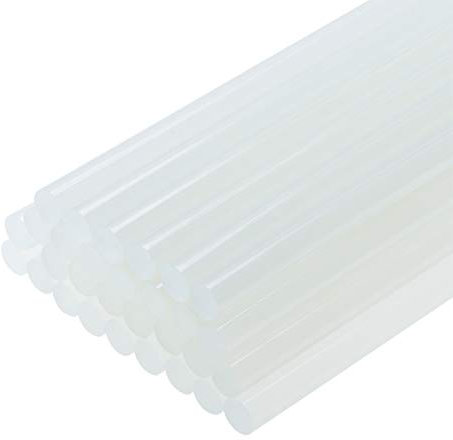 sourcing map Mini Hot Glue Gun Sticks 12-inch x 0.44-inch for Glue Guns, Clear 30pcs