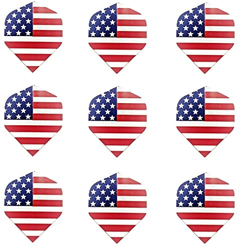 Dartfellas USA American Flag Stars & Stripes America250 Patriot Strong Standard Dart Flights (3 Sets)