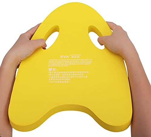 Alomejor Planche de Natation, Planche de Natation en Forme de A avec 2 Trous de Poignée, Plaque de Flotteur Légère en EVA pour Adultes, Enfants, Débutants