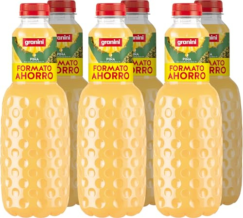 Granini - Néctar de Piña a partir de Zumo de piña Pack 6 x 1,5L Formato Ahorro
