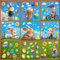 Fensterbilder Ostern Selbstklebend, 141 Pcs Fenstersticker Aufkleber PVC mit Hase Ostereier, 9 Blatt Fensterbilder Frühling Wiederverwendbar für Kinderzimmer Oster Dekorationen