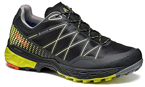 Asolo Tahoe GTX Wanderschuhe für Herren, schwarz/gelb (Black Safety Yellow), 42 EU