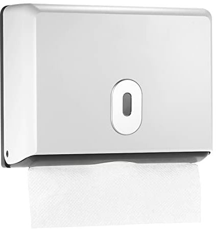 Ailgely Papierhandtuchspender, Wandmontierter Badezimmer-Tissue-Spender, Tissue-Box-Halter für Badezimmer, Küche, Wandmontage, Papierhandtuchhalter, Multifalzung Papierhandtuchspender